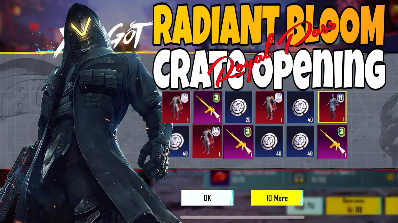 Radiant Bloom RP Crate Opening | Pubg Mobile Crate Opening | Royal Pass Crate Opening,A5 Royal Pass