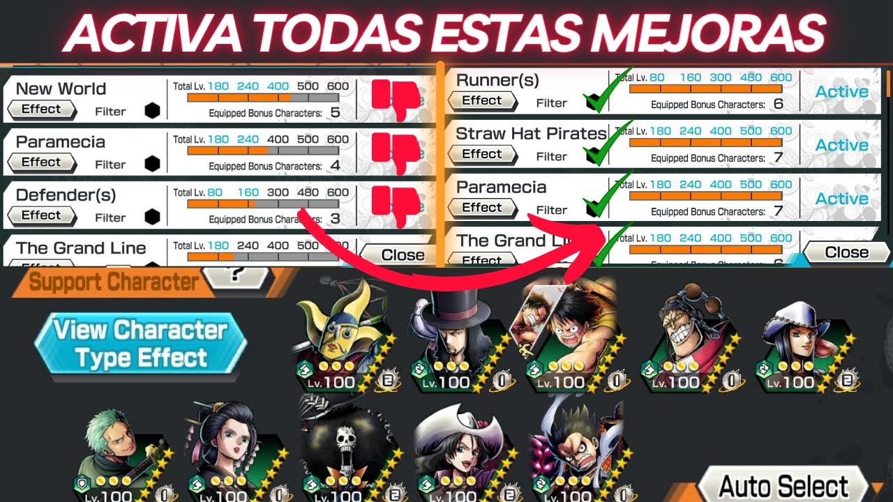 Has esto antes de elegir tu support One piece bounty Rush