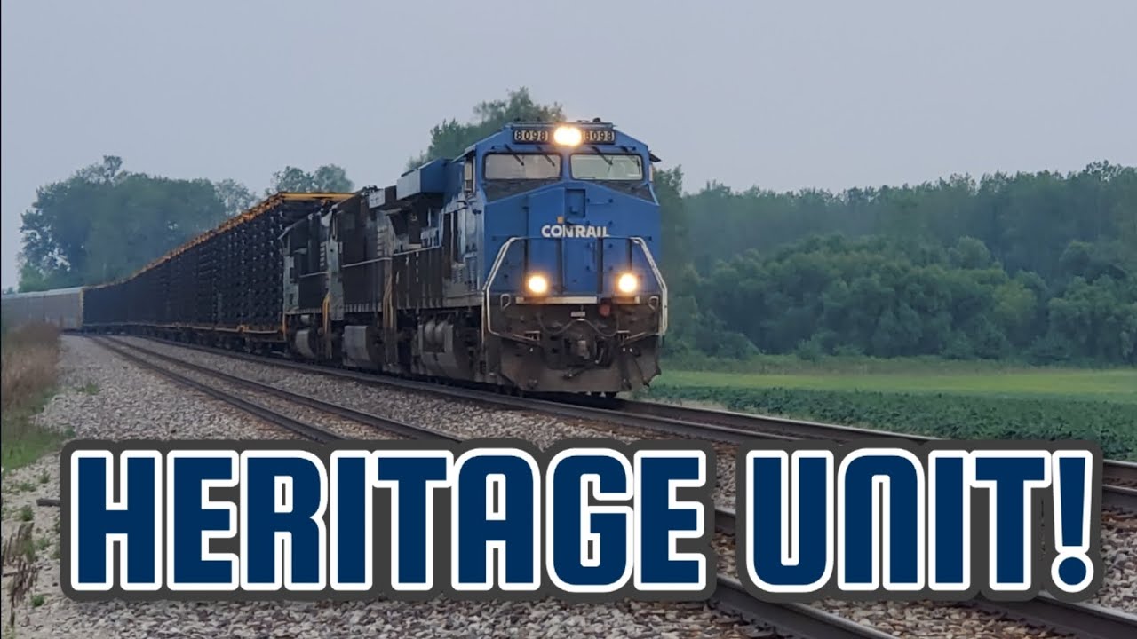 CONRAIL HERITAGE UNIT LEADS TRAIN 224!
