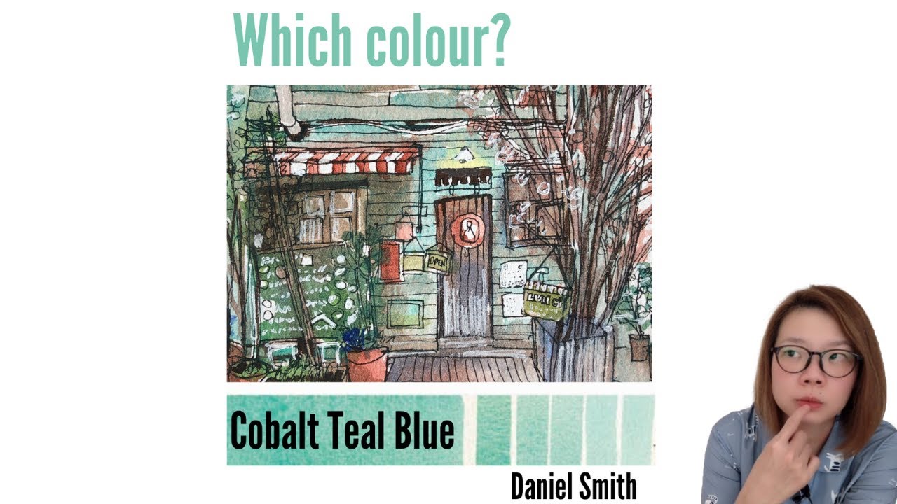 Давайте поговорим о цвете Cobalt Teal Blue от Daniel Smith.