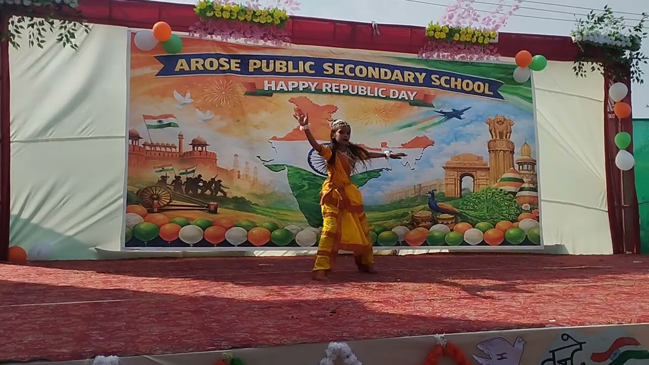 Bharatnatyam Dance (Class V)-Republic Day Celebration 2026 Arose Public Secondary School Ajmer