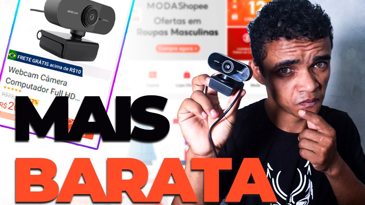 Comprei a Webcam MAIS BARATA da Shopee&hellip; e deu ruim?