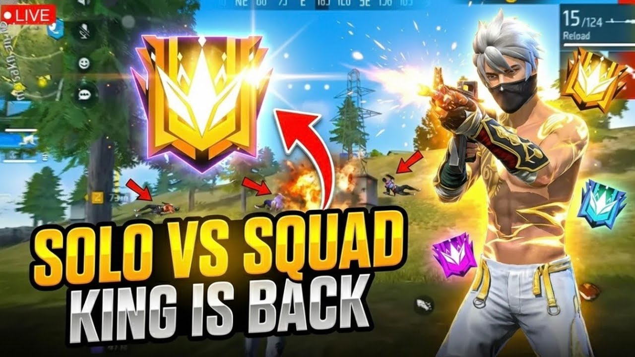 English Free Fire MAX : 😍 Excited stream | Playing Squad | Streaming with Turnip