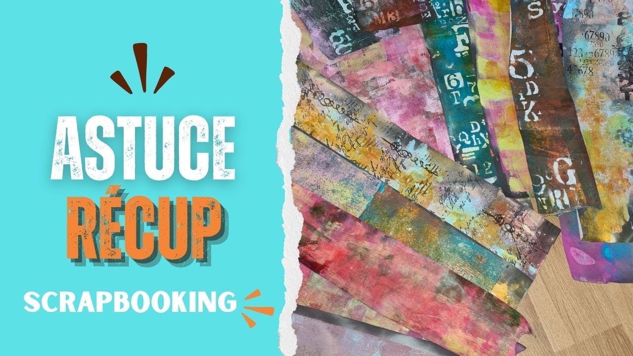 🎨 FAIRE DES FONDS SCRAPBOOKING & ART JOURNAL | Effet VINTAGE avec Papier Thermique et Récup' | DIY