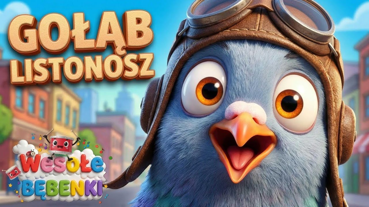 🕊️🎵 Gołąb Listonosz 📬 Wesoła Piosenka dla Dzieci! 📦 Dzień Listonosza ✨ Wesołe Bębenki 