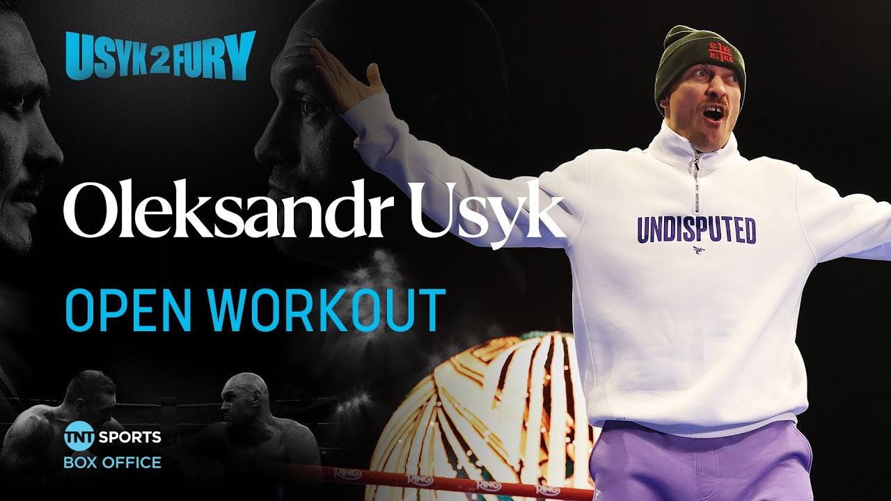 "GRAND ENTRANCE!" 🎤 Oleksandr Usyk's EPIC dance fueled open workout 😅 