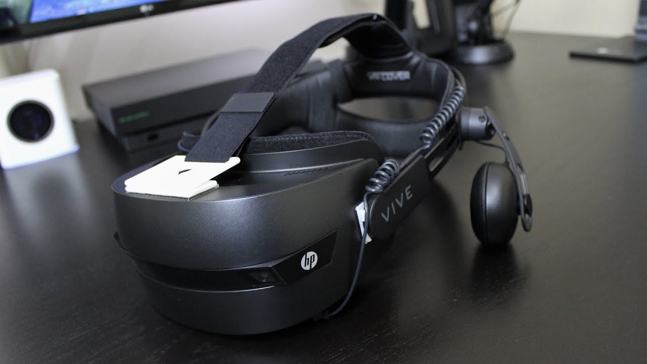 HP WMR Headset with HTC Vive Deluxe Audio Strap Mod