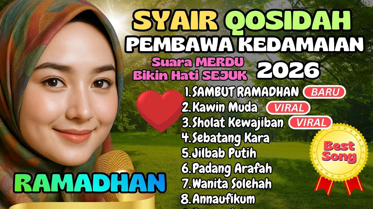 MERHABAN YA RAMADAN KARIM 2026 ❤️ Kumpulan Qasidah Merdu & Gambus Islami Terbaik Bikin Hati Adem