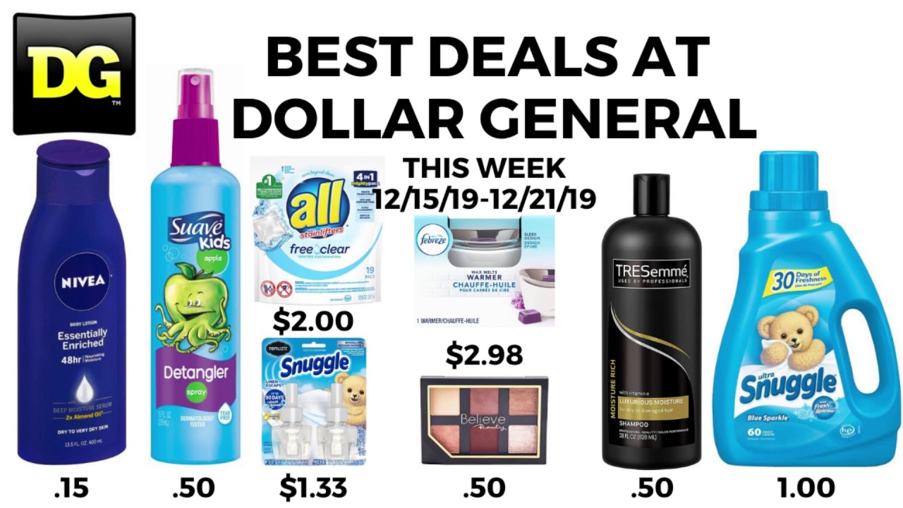 Best Deals at Dollar General this Week 12/15 - 12/21/19