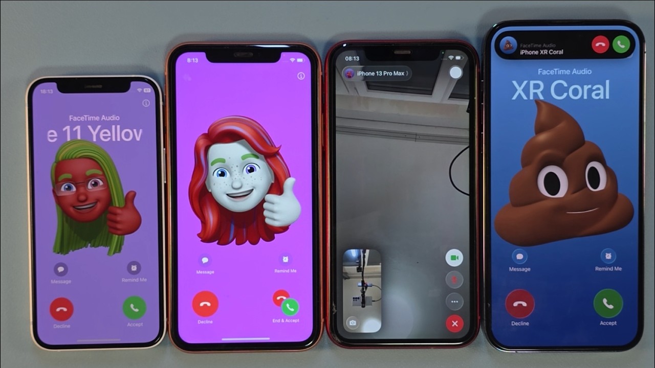 facetime incoming call &outgoing call iphone 16 iphone xr iphone 12mini iphone 14pm