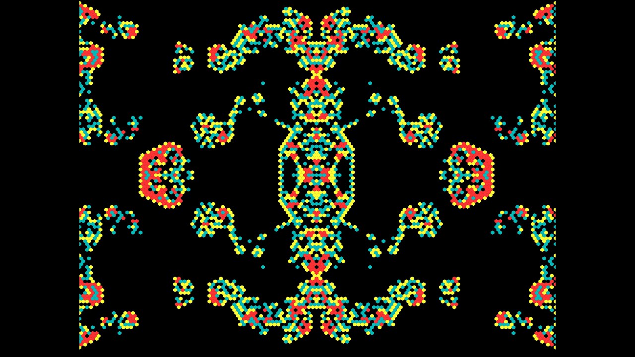 Energons #cellularautomata #mathart #algorithmicart #algorist #iterati