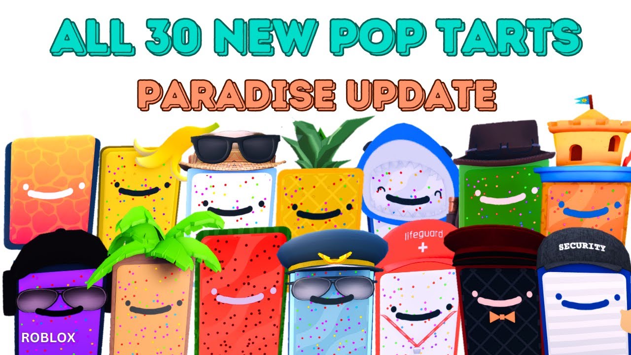 How To Find All 30 New Pop Tarts in Find The Pop Tarts Paradise Island Dimension Update | Roblox