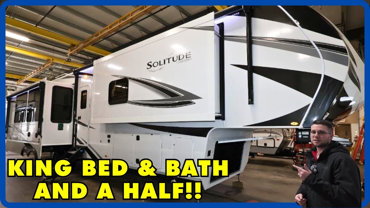 King Bed Bath & a Half Fifth Wheel! 2025 Grand Design Solitude 417KB
