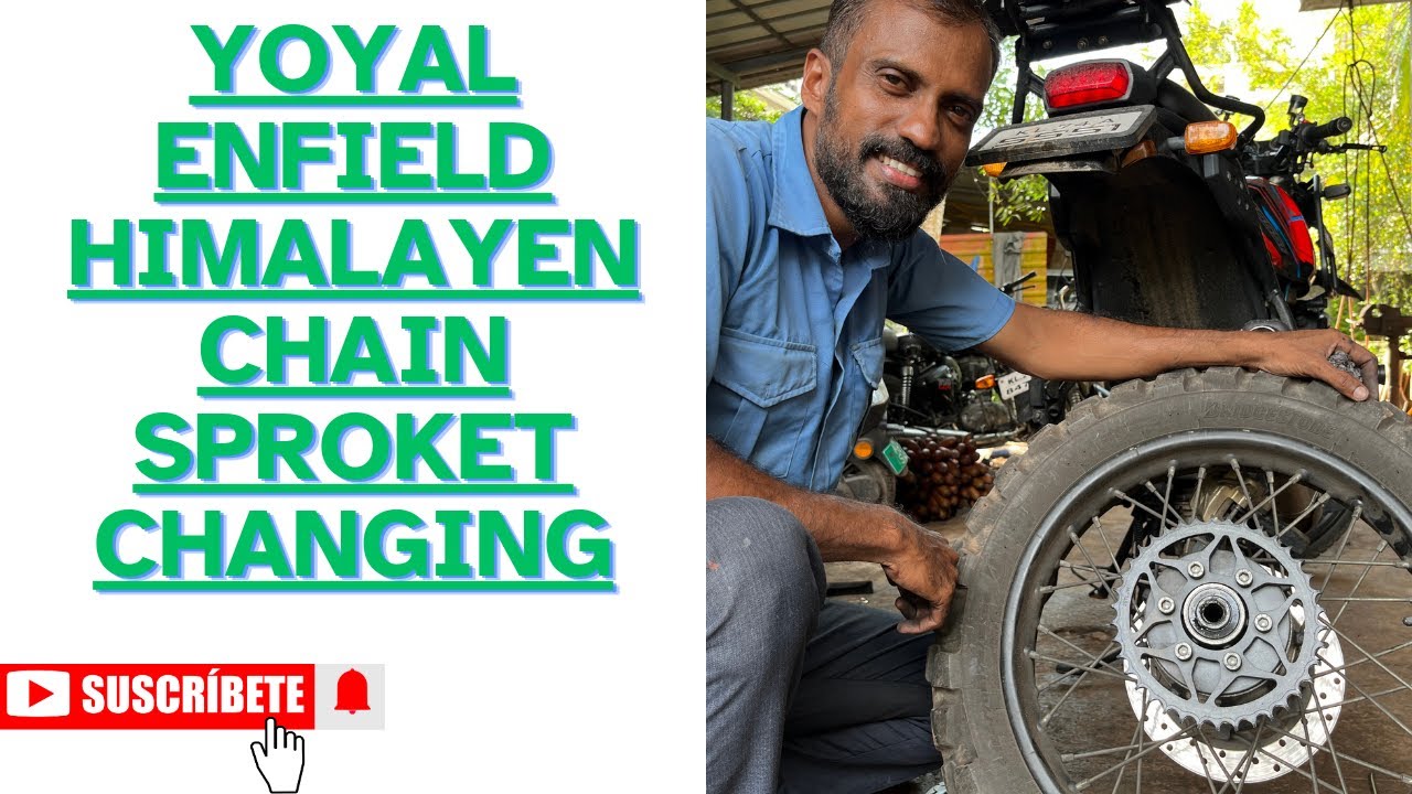 ROYAL ENFIELD HIMALAYEN CHAIN SPROKET CHANGING /MALAYALAM