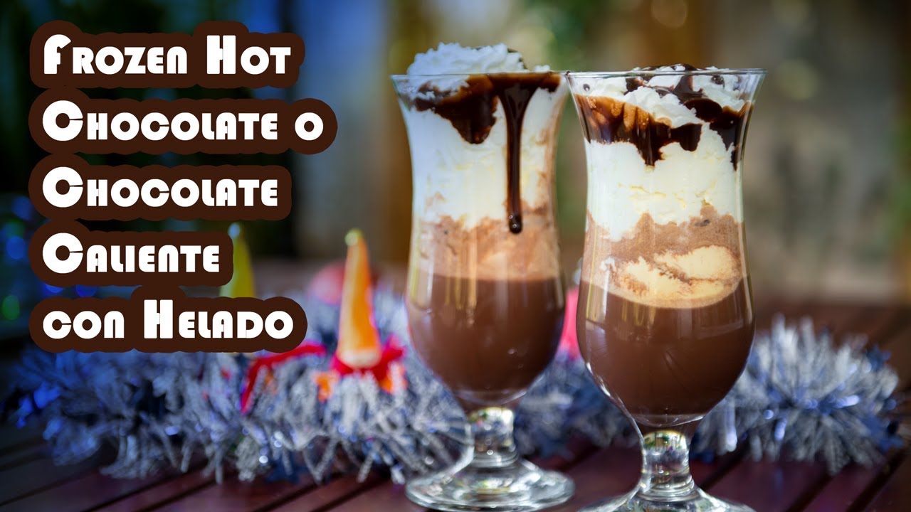 Frozen Hot Chocolate o Chocolate Caliente con Helado Riquisimo