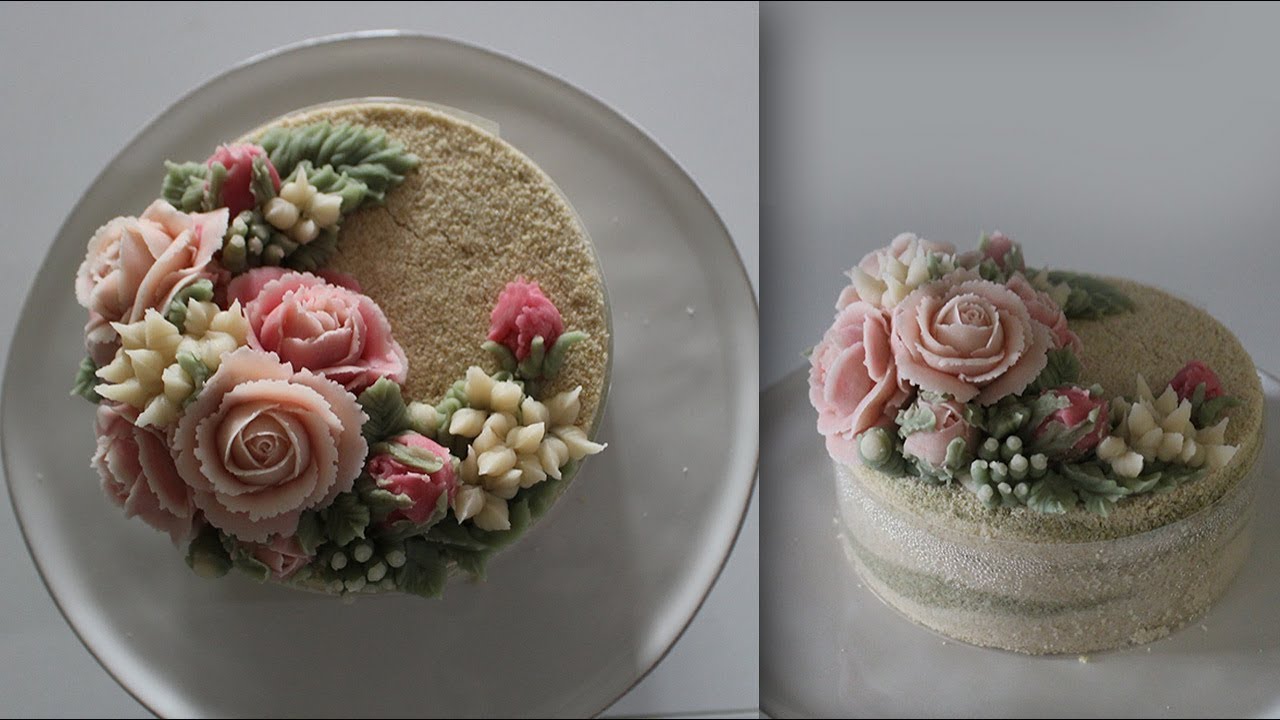 앙금플라워 장미꽃짜기 White kidney bean paste/Rose flower piping