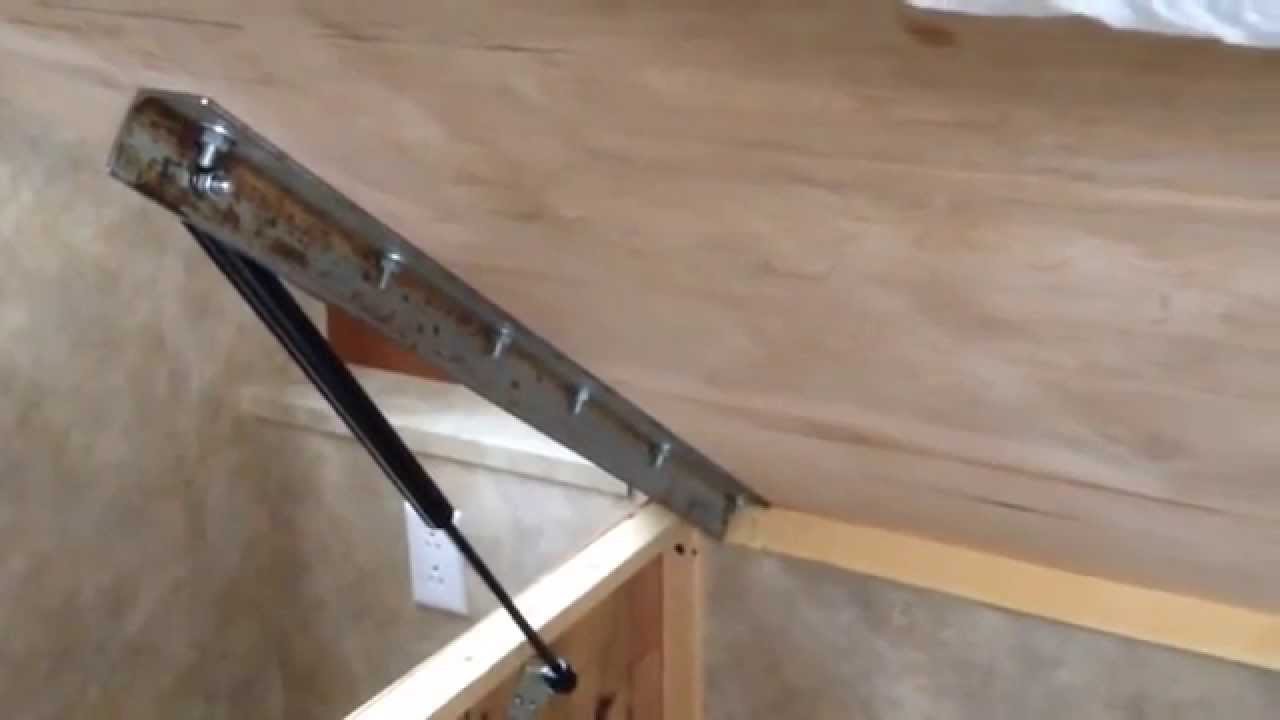 Installation  Of Gas Lift Cylinders For  RV Bed Lift