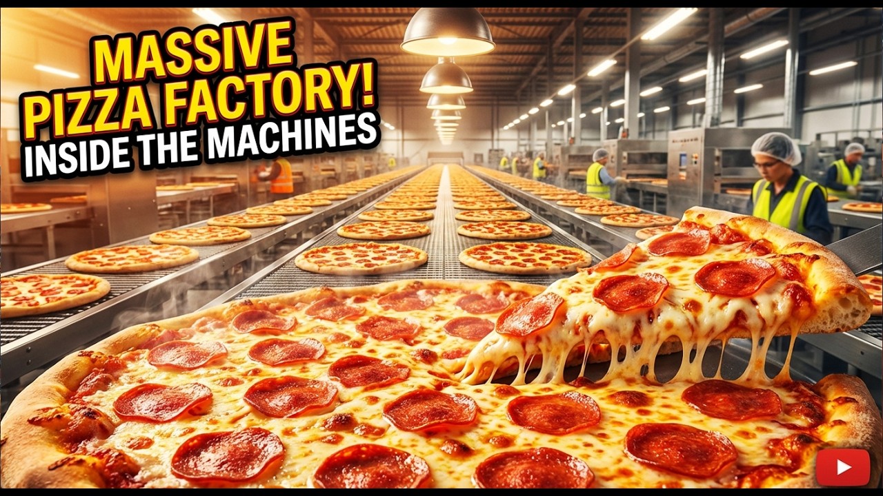 Giant Pizza Factory: How 1,000,000 Pizzas Are Made Every Single Day