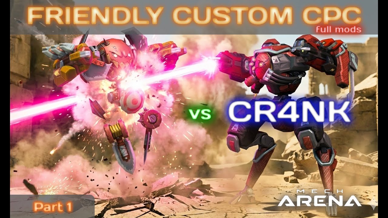 Mech Arena custom matches. Full mods. Part 1