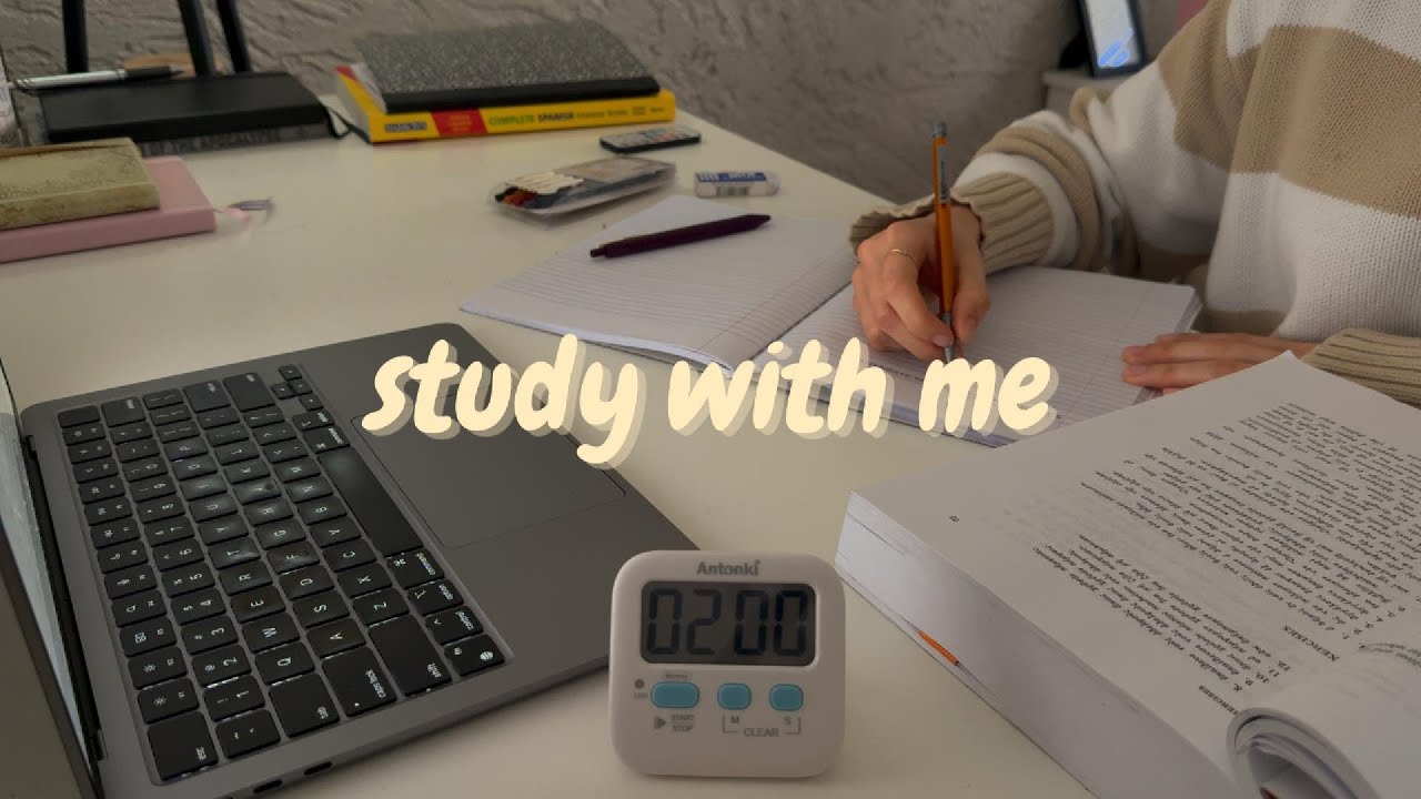 25 minute study with me | no music, real time