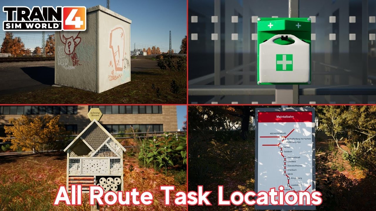 All Route Task Locations - Maintalbahn - Train Sim World 4