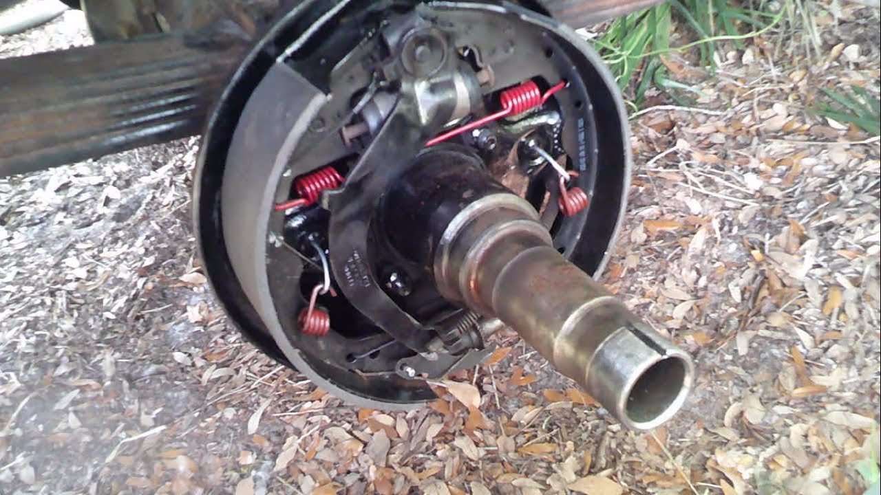1985 Ford e350 rear brake shoes removal and installation