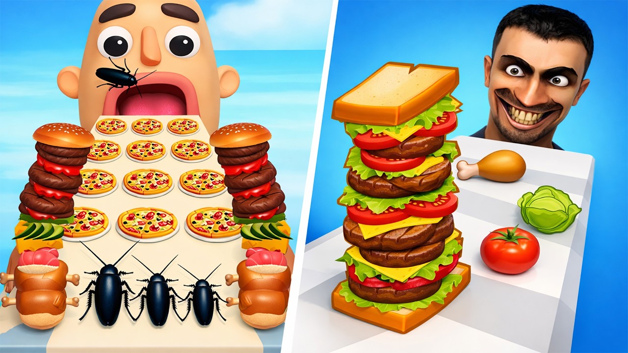 Sandwich Runner 🆚 Sandwich Run🌻🧿🌺🌈Max Levels Walkthrough Android IOS Update Gameplay 900181