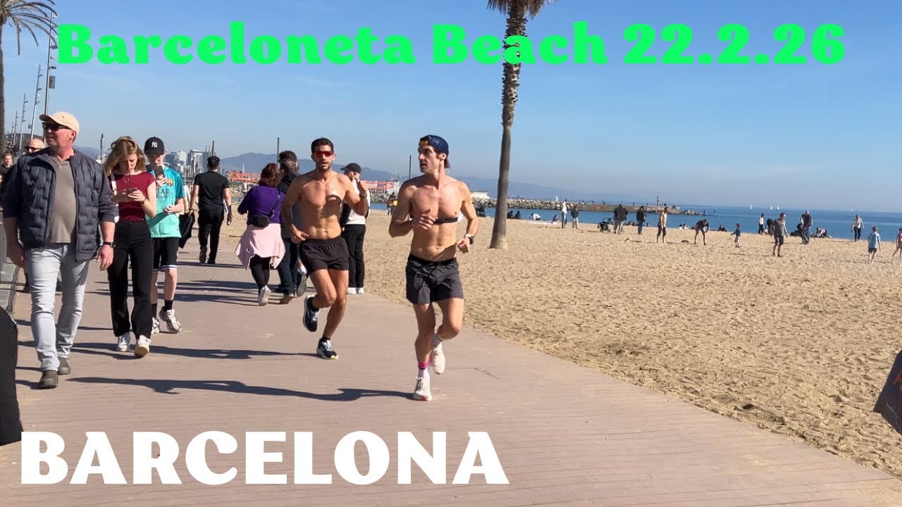 Beach Vibes in Winter — Barceloneta Walk, Barcelona | Feb 22, 2026