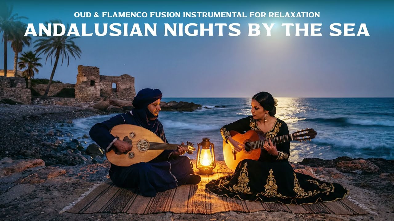 Andalusian Nights by the Sea 🌙 | Oud & Flamenco Fusion Instrumental for Relaxation