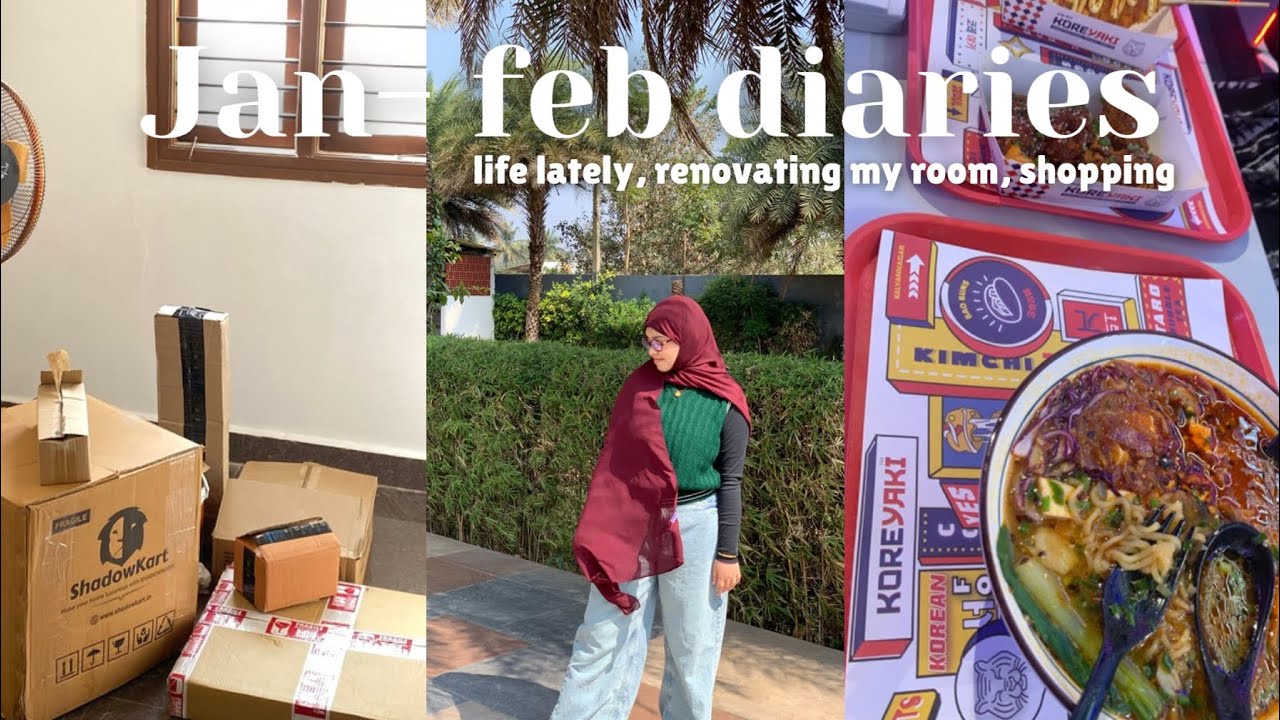 jan-feb diaries💕 renovating my room, shopping for home decor, food, road trip💕🌸