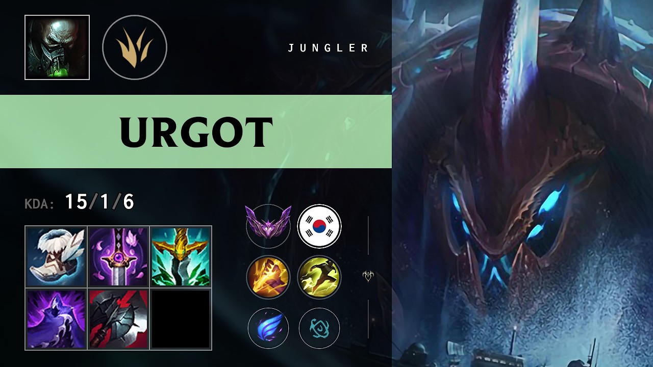 Urgot Jungle vs Skarner - KR Master Patch 26.13