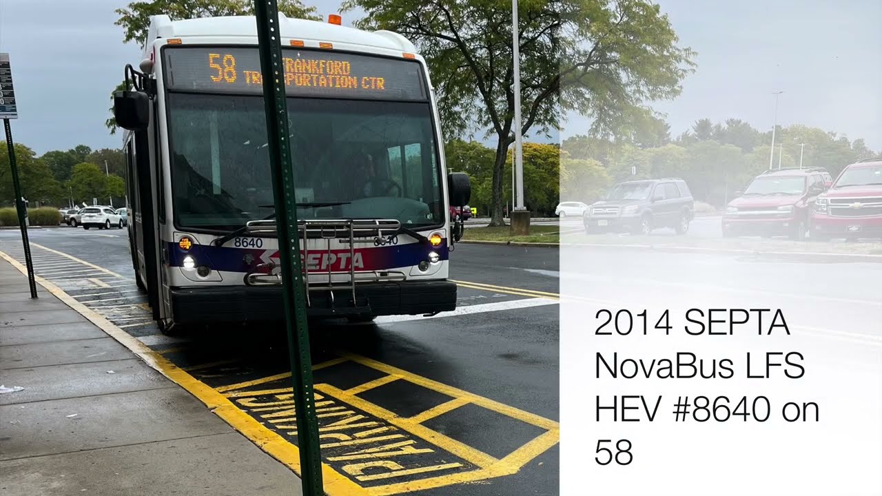 2014 Septa NovaBus LFS HEV 40102 #8640 on 58
