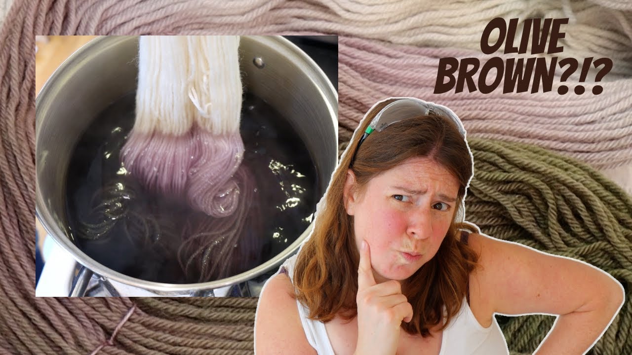 Dyepot Weekly #418 - Dip Dyeing to Break Dharma's Olive Brown Acid Dye on Yarn