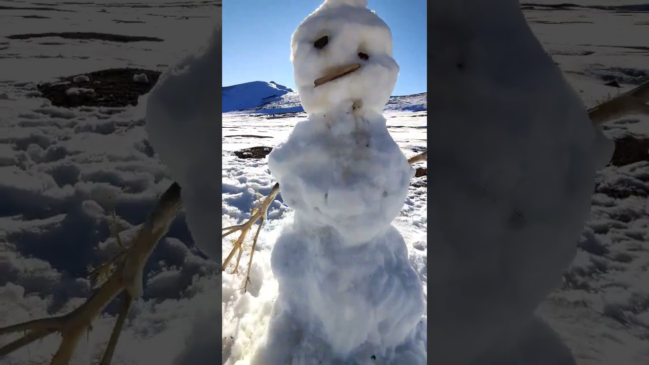 yılın ilk kardan adamı #shorts #snowman #snow #kardanadam