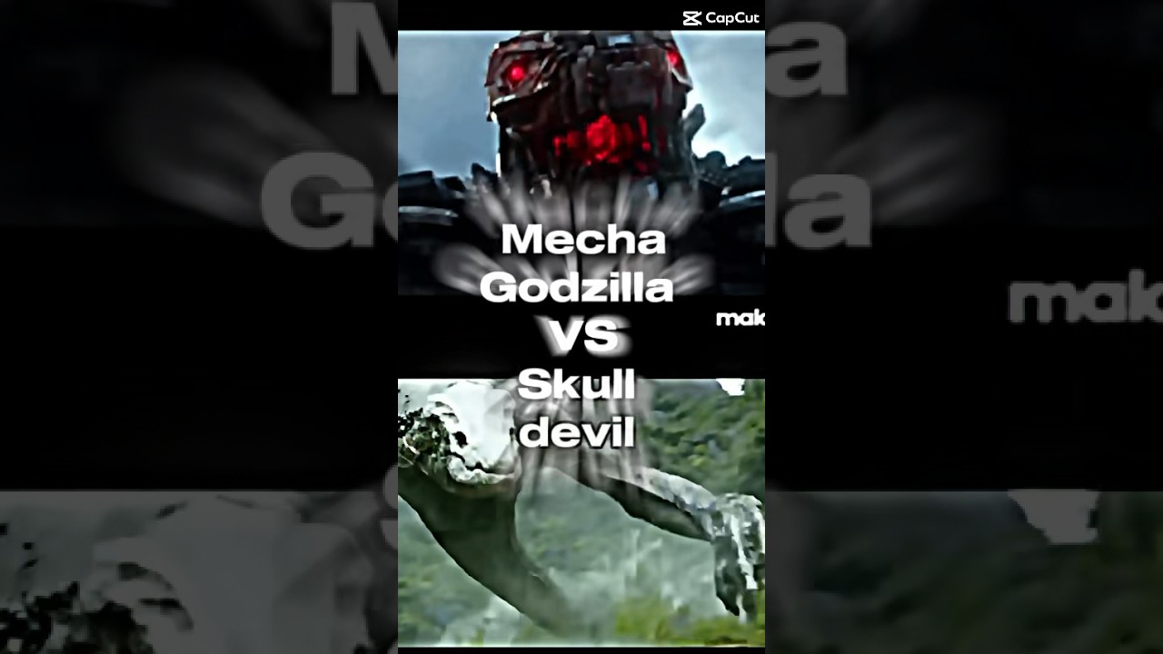 Mechagodzilla vs skull devil #mechagodzilla #skulldevil