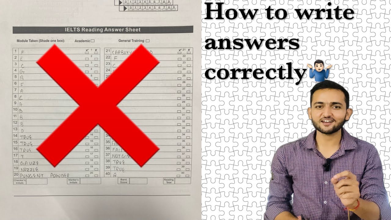 How to Write Answers Properly on IELTS Reading and Listening Answer Sheet | IELTS Aspirants