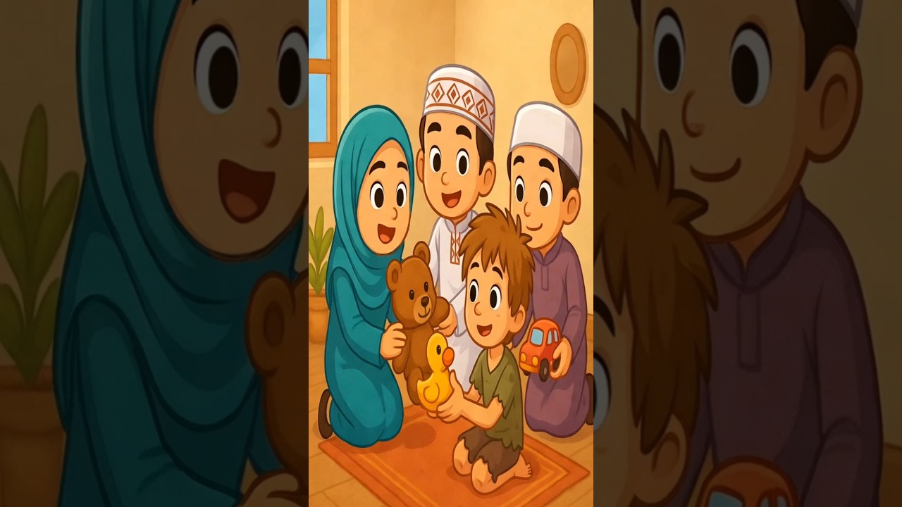 Small hands. Big hearts. These Muslim kids gave toys to a poor boy! 