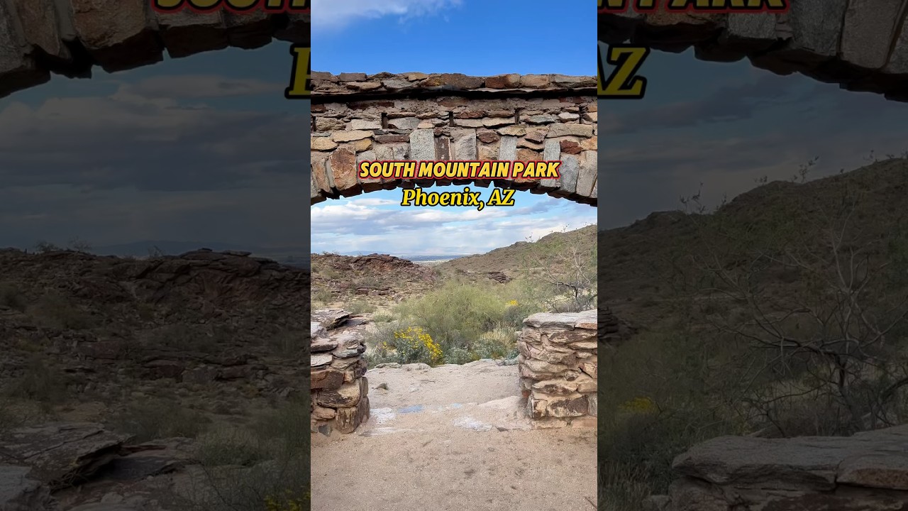 South Mountain Park in Phoenix, Arizona has over 50 miles of trails #shorts #hiking #arizona
