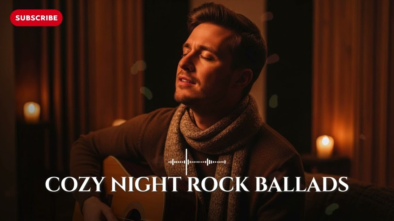 Cozy Night Rock Ballads 🔥 | Soft Slow Rock Mix for Peaceful Late Nights