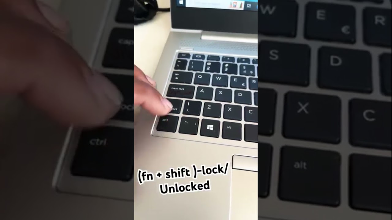 Lock / Unlock Function Key in HP Laptop (Shift + fn) - Elitebook #swastikcomputer #shortsvideo #stat