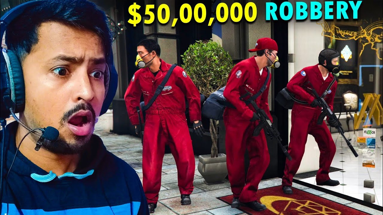 50,00,000 DOLLAR ROBBERY😱 IN GTA 5 | GTA 5 GAMEPLAY HINDI