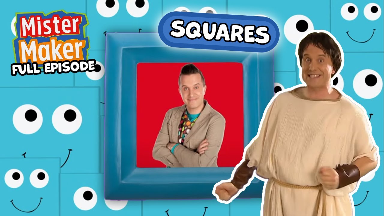 Square and Shapes! ◼️🎨| FULL EPISODE  - Mister Maker's Arty Party