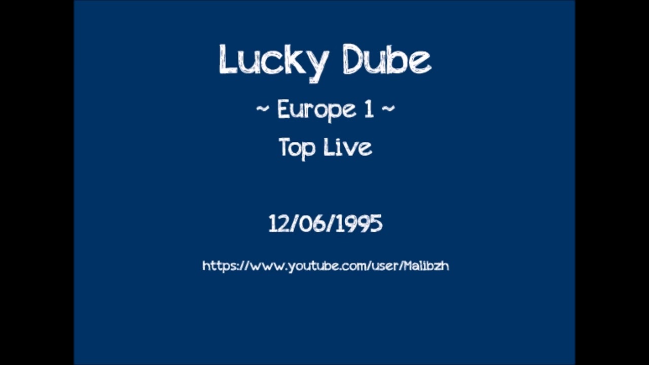 Lucky Dube - Europe 1 Top Live 12/06/1995