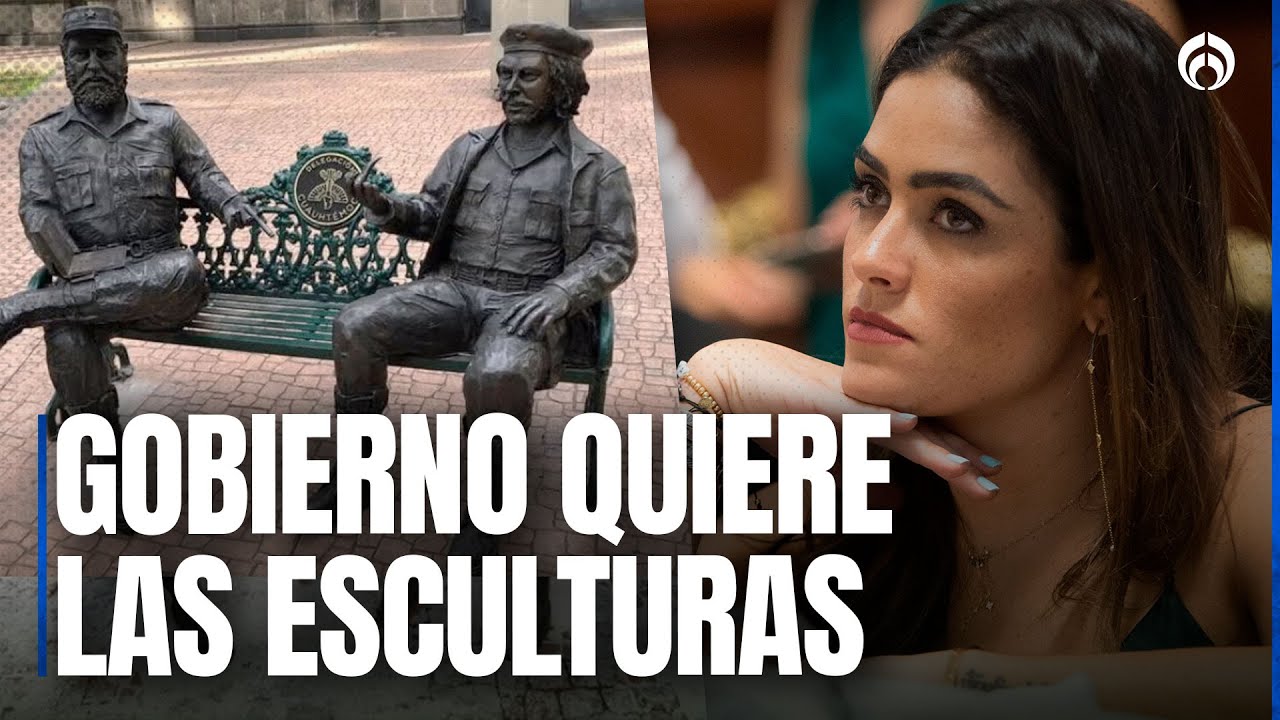 Alcaldesa de Cuauhtémoc explica por qué quitó estatuas de Fidel Castro y Che Guevara; evalúa subasta