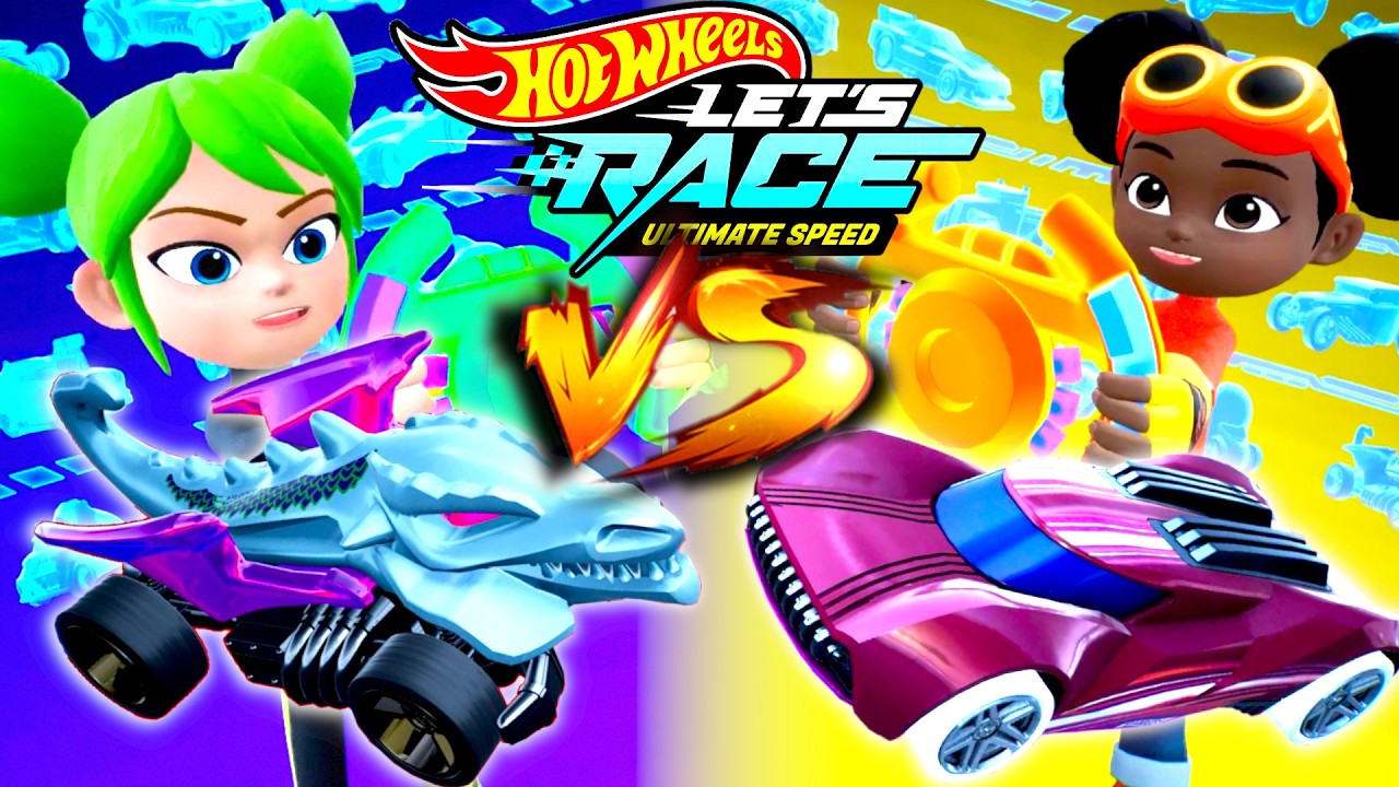Hot Wheels Let's Race Ultimate Speed ​​– Круиз с Dragon Blaster против Спарка с Power Surge