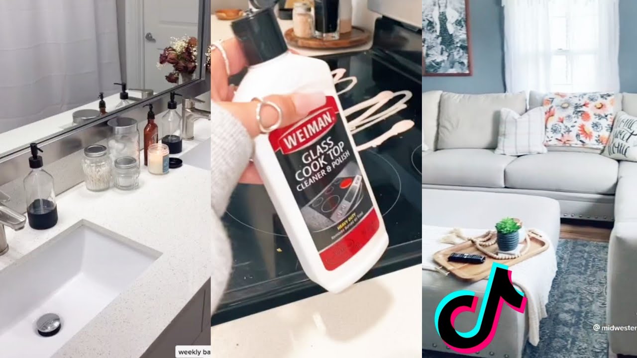 random organizing cleaning and restocking tiktok compilation