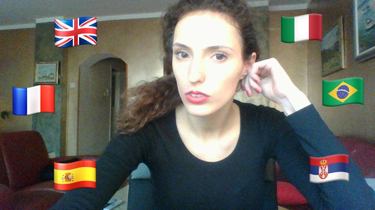 French Serbian Polyglot  speaks 6 languages SUBTITLES