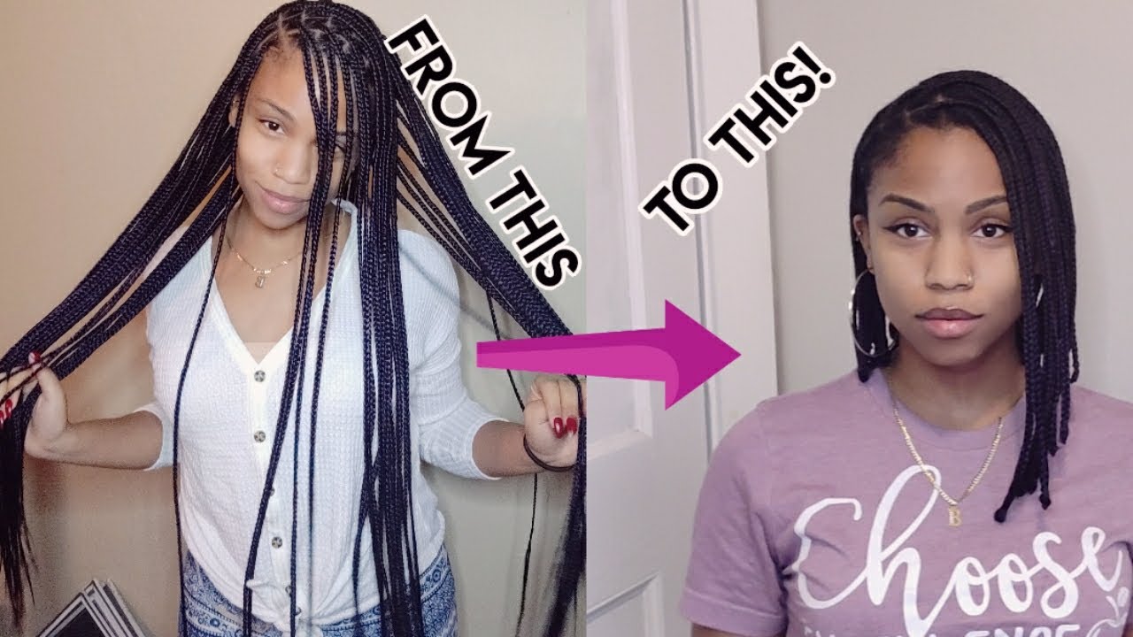 Cutting my Knotless Braids into a Bob?! | Breezy's Puffs