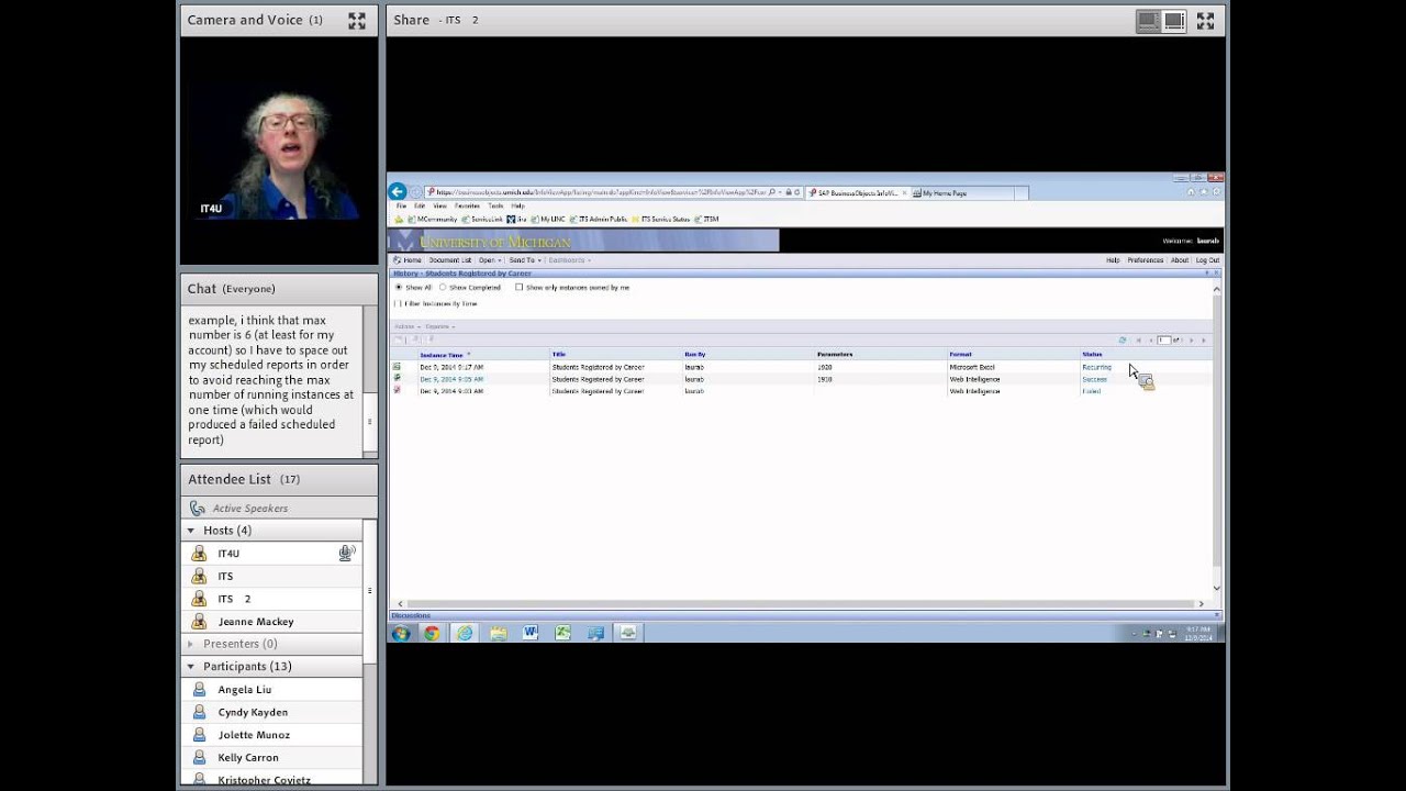 IT4U41  Scheduling Reports in BusinessObjects