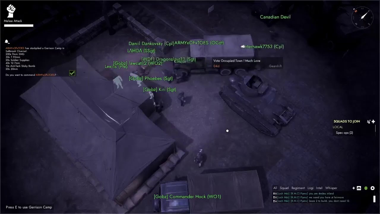 First time playing Foxhole!